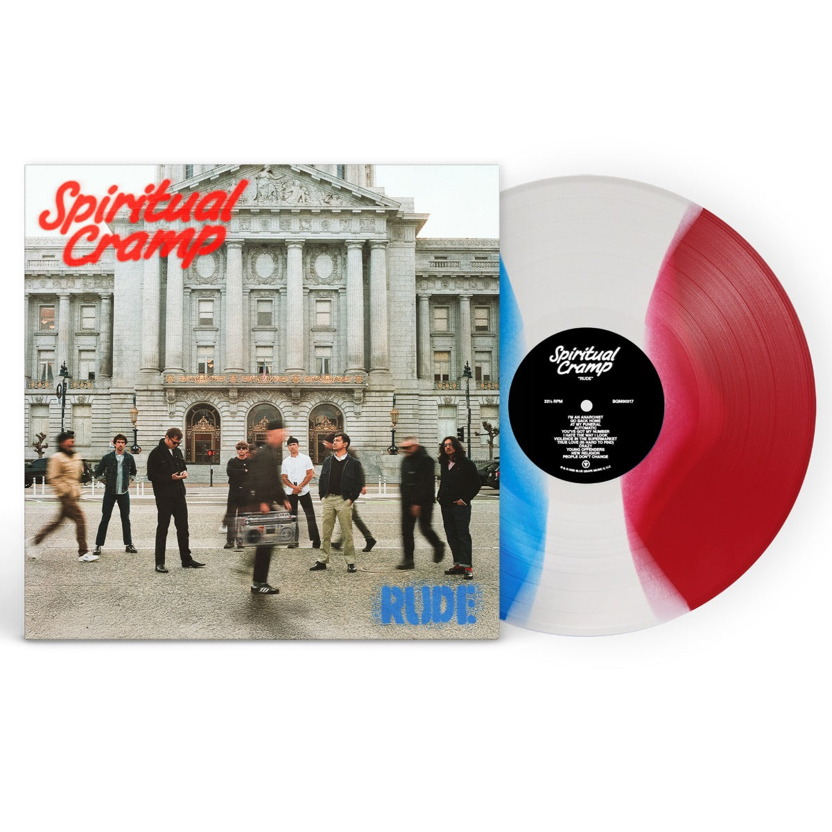 Rude (Indie Exclusive) (Blue/White/Red 3 Color Stripe Vinyl) | Get Cheap Vinyl