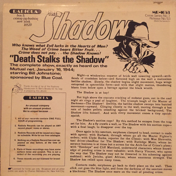 The Shadow *SEALED* | Mint (M) Near Mint (NM) Get Cheap Vinyl
