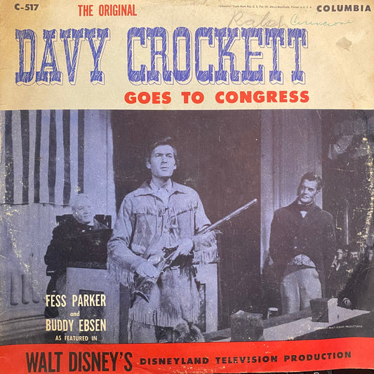 Davy Crockett Goes to Congress | Good Plus (G+) Very Good (VG) Get Cheap Vinyl