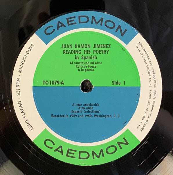Reading His Poetry In Spanish | Excellent (EX) Near Mint (NM) Get Cheap Vinyl