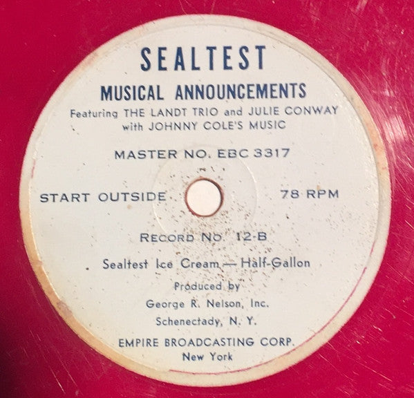 Sealtest Musical Announcements | Excellent (EX) Generic Get Cheap Vinyl