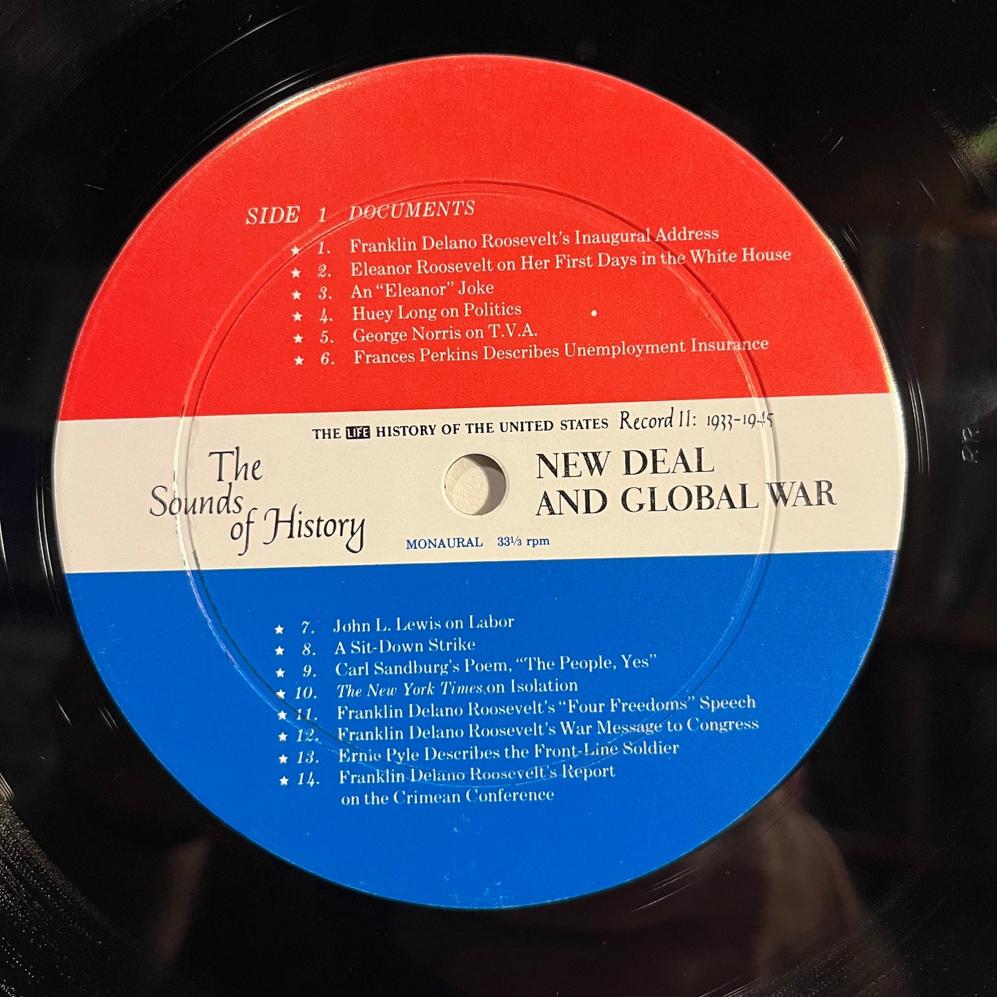 The Sounds Of History Record 11: 1933-1945 / New Deal And Global War | Near Mint (NM) Excellent (EX) Get Cheap Vinyl
