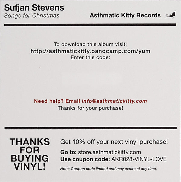 Sufjan Stevens Songs For Christmas Asthmatic Kitty Records Box, Comp + 5x12", EP, RE Mint (M) Mint (M) Get Cheap Vinyl