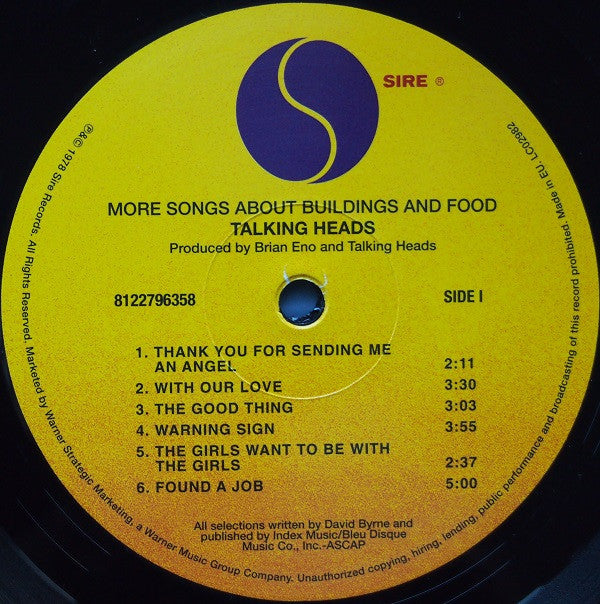 More Songs About Buildings And Food | Mint (M) Mint (M) Get Cheap Vinyl