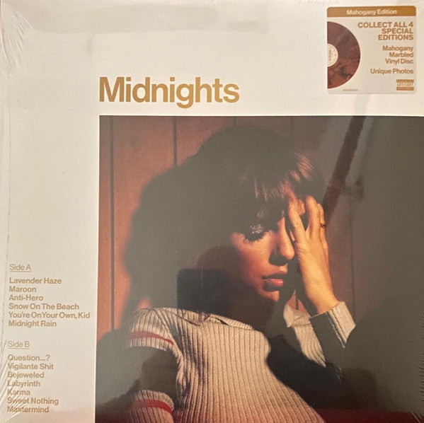 Taylor Swift Midnights Republic Records LP, Album, S/Edition, Mah Mint (M) Mint (M) Get Cheap Vinyl