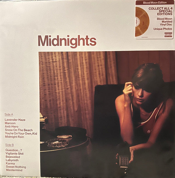 Taylor Swift Midnights Republic Records LP, Album, S/Edition, Blo Mint (M) Mint (M) Get Cheap Vinyl