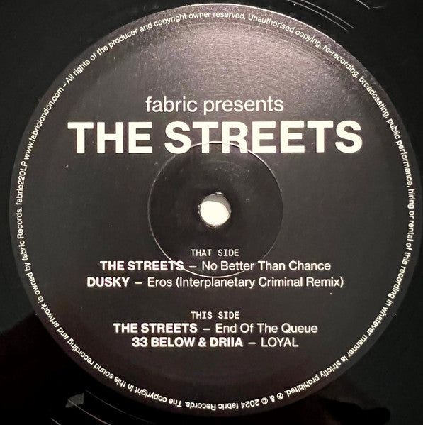 Fabric Presents The Streets (2xVINYL) | Mint (M) Mint (M) Get Cheap Vinyl