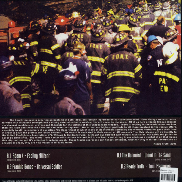 Symbol Of Strength - A United Effort: Techno Against Terrorism (VINYL) | Very Good (VG) Very Good (VG) Get Cheap Vinyl