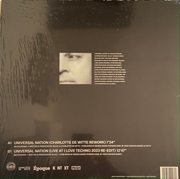 Universal Nation (Charlotte de Witte Rework + Live at I Love Techno 2023 Re-Edit) | Mint (M) Mint (M) Get Cheap Vinyl