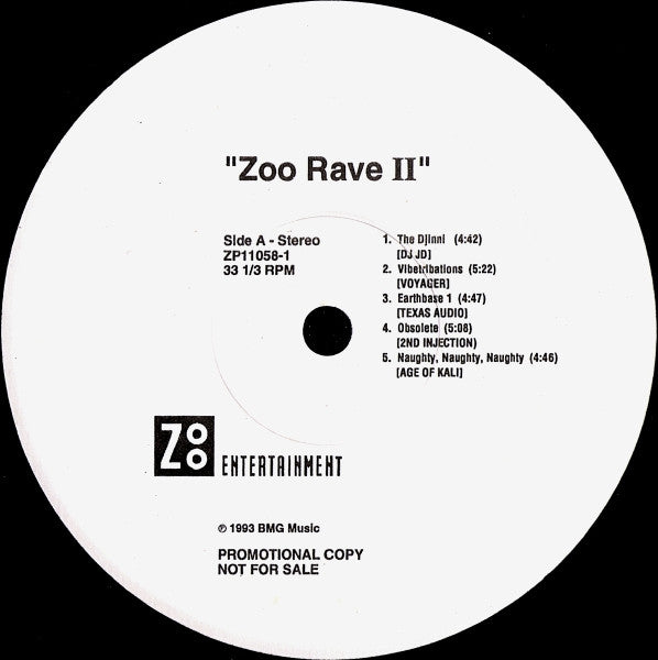 Zoo Rave II (VINYL) | Near Mint (NM) Excellent (EX) Get Cheap Vinyl