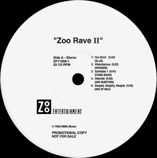 Zoo Rave II (VINYL) | Near Mint (NM) Excellent (EX) Get Cheap Vinyl