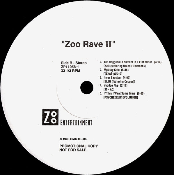 Zoo Rave II (VINYL) | Near Mint (NM) Excellent (EX) Get Cheap Vinyl