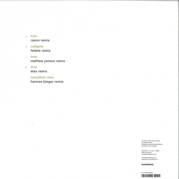 Tron Caligula Marathon Man The Remixes | Mint (M) Mint (M) Get Cheap Vinyl