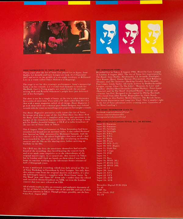 Noise In The City (Live In Tokyo, 1986) | Mint (M) Mint (M) Get Cheap Vinyl