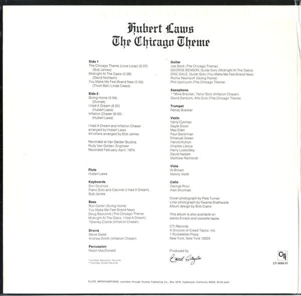 The Chicago Theme | Very Good Plus (VG+) Near Mint (NM) Get Cheap Vinyl
