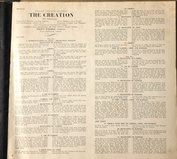 The Creation (Die Schöpfung) | Very Good Plus (VG+) Very Good (VG) Get Cheap Vinyl