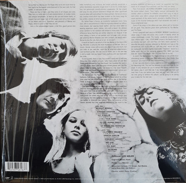 The Mamas & The Papas If You Can Believe Your Eyes And Ears Geffen Records, UMe LP, Album, RE, Toi Mint (M) Mint (M) Get Cheap Vinyl
