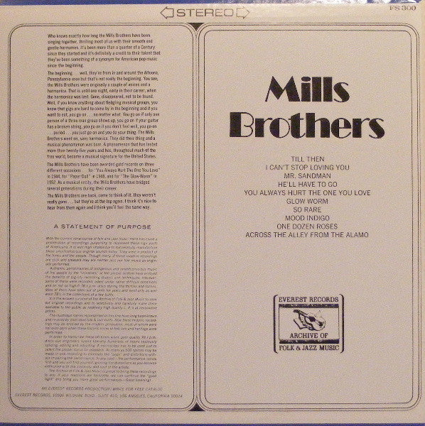 Mills Brothers | Near Mint (NM) Very Good Plus (VG+) Get Cheap Vinyl