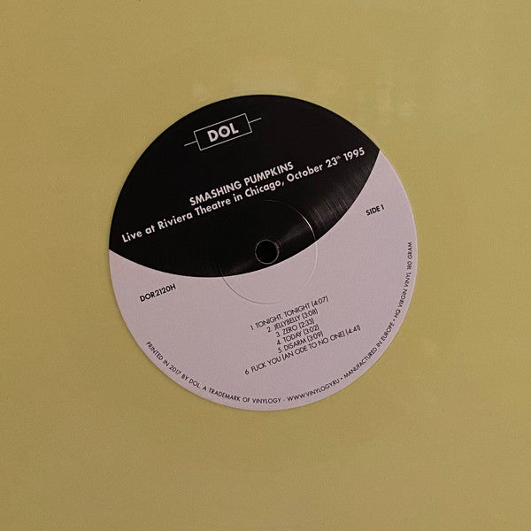 The Smashing Pumpkins Live at Riviera Theatre in Chicago, October 23th 1995 DOL 2xLP, Unofficial, Yel Mint (M) Mint (M) Get Cheap Vinyl