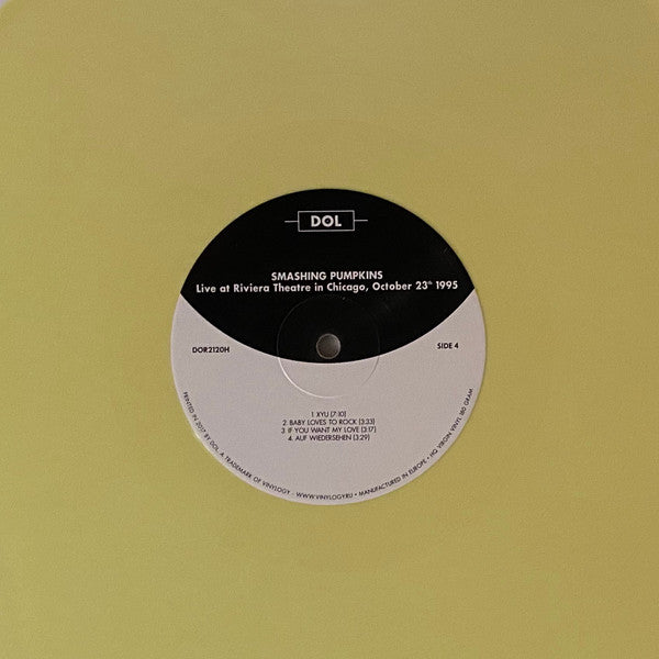 The Smashing Pumpkins Live at Riviera Theatre in Chicago, October 23th 1995 DOL 2xLP, Unofficial, Yel Mint (M) Mint (M) Get Cheap Vinyl