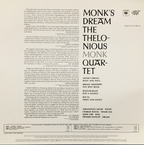 Monk's Dream | Mint (M) Mint (M) Get Cheap Vinyl