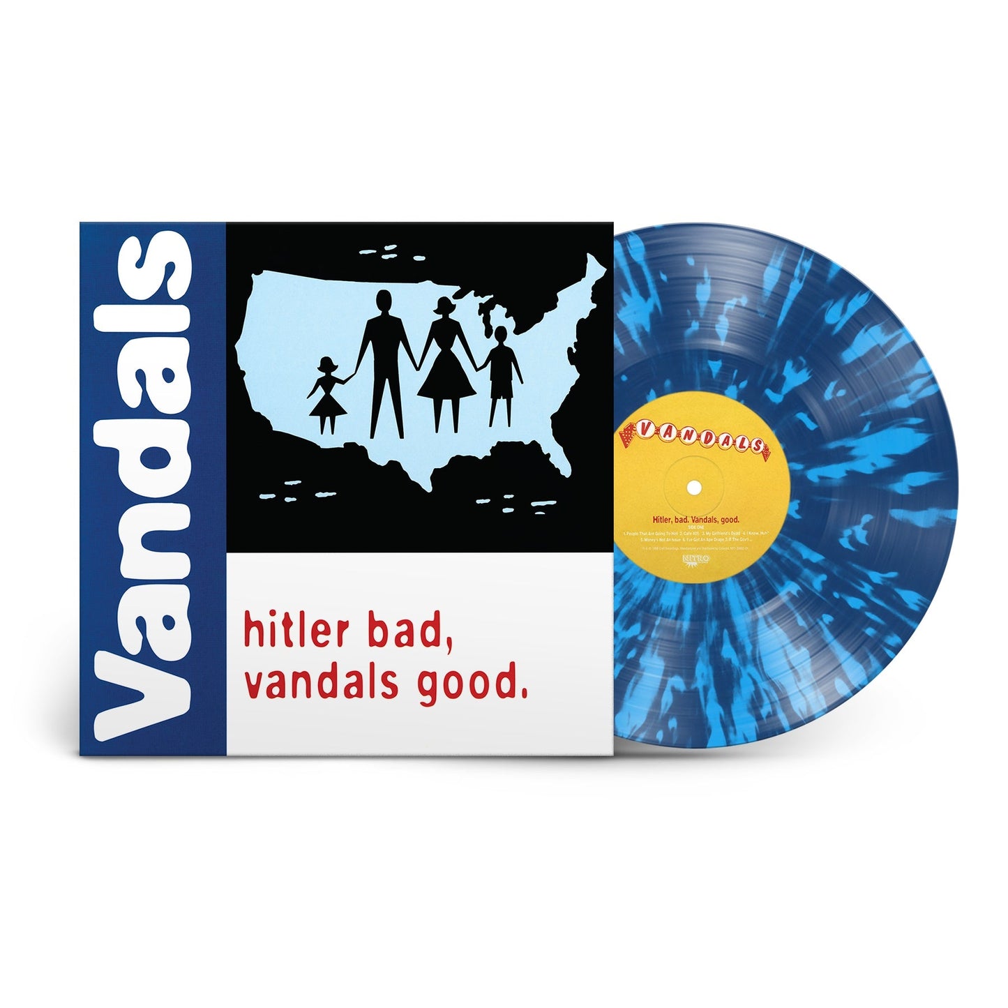 Hitler Bad, Vandals Good. (25th Anniversary Edition) (Limited Edition, White/Blue Splatter) | Mint (M) Mint (M) Get Cheap Vinyl