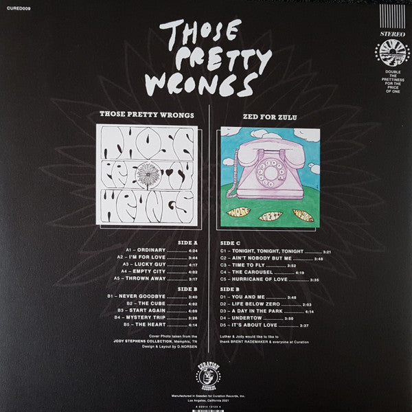 Those Pretty Wrongs & Zed For Zulu | Mint (M) Mint (M) Get Cheap Vinyl