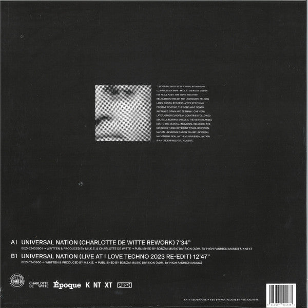 Universal Nation (Charlotte de Witte Rework) | Mint (M) Mint (M) Get Cheap Vinyl