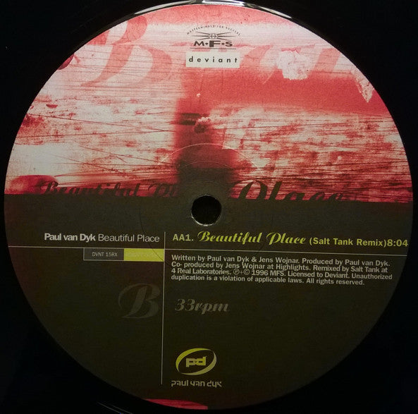 Beautiful Place (Salt Tank Remix)(VINYL) | Excellent (EX) Excellent (EX) Get Cheap Vinyl