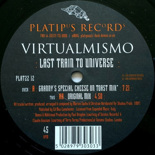Last Train To Universe | Very Good (VG) Generic Get Cheap Vinyl