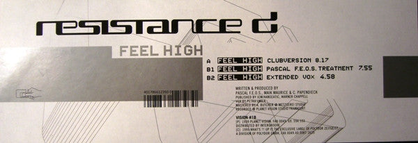 Feel High | Very Good Plus (VG+) Excellent (EX) Get Cheap Vinyl