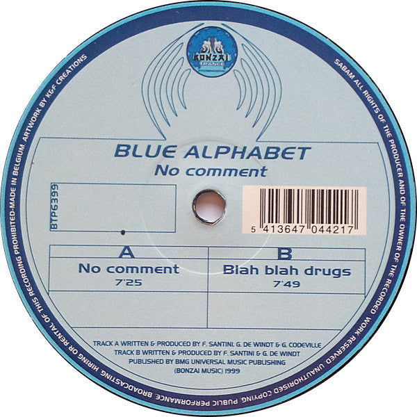 No Comment / Blah Blah Drugs | Very Good Plus (VG+) Very Good (VG) Get Cheap Vinyl