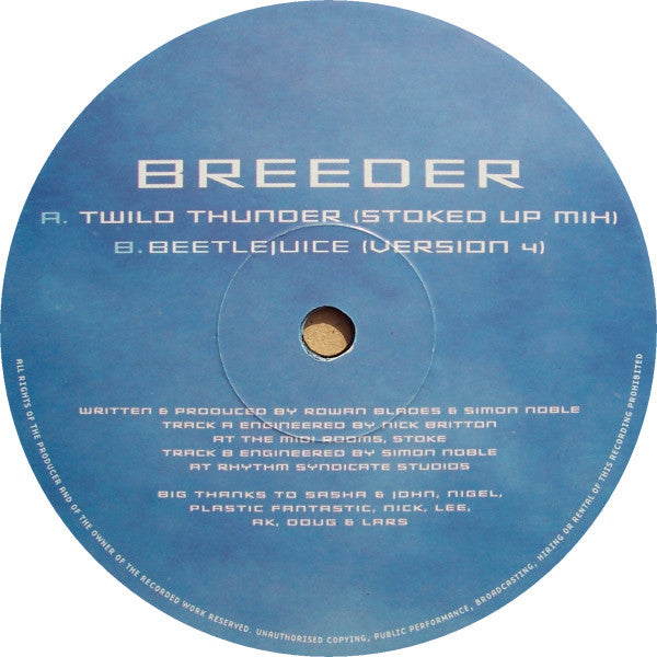 Twilo Thunder | Very Good (VG) Fair (F) Get Cheap Vinyl