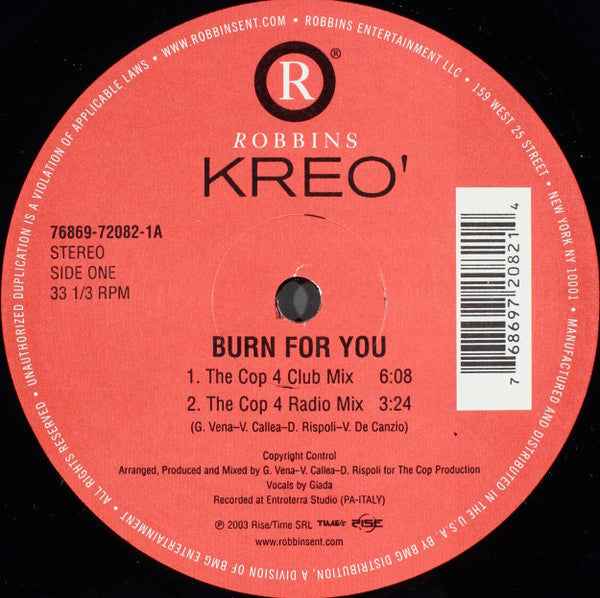 Burn For You (VINYL) | Very Good (VG) Very Good Plus (VG+) Get Cheap Vinyl