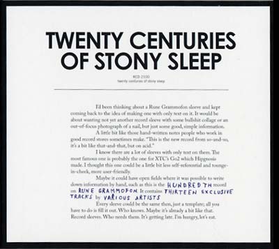 Twenty Centuries Of Stony Sleep | Get Cheap Vinyl