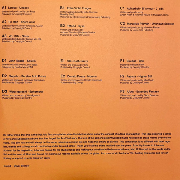 10 Years Of Acid Test | Mint (M) Mint (M) Get Cheap Vinyl