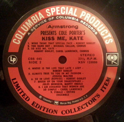 Armstrong Presents Cole Porter's Kiss Me, Kate - Original ABC Television Sound Track | Near Mint (NM) Near Mint (NM) Get Cheap Vinyl