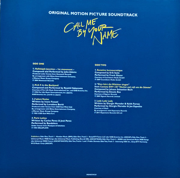 Call Me By Your Name (Original Motion Picture Soundtrack) | Mint (M) Mint (M) Get Cheap Vinyl