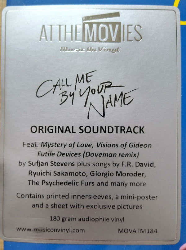 Call Me By Your Name (Original Motion Picture Soundtrack) | Mint (M) Mint (M) Get Cheap Vinyl