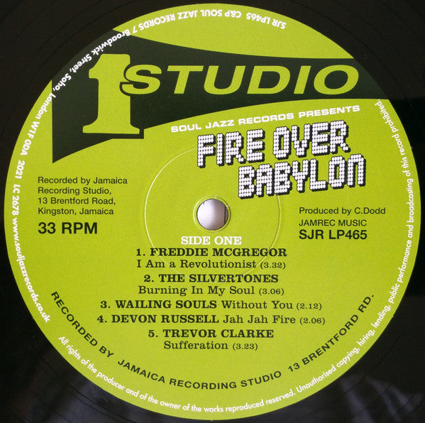 Fire Over Babylon (Dread, Peace And Conscious Sounds At Studio One) | Mint (M) Mint (M) Get Cheap Vinyl
