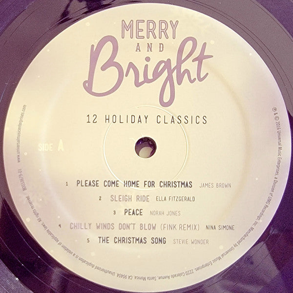 Various Merry and Bright 12 Holiday Classics Universal Music Enterprises LP, Comp, Ltd, Pur Mint (M) Mint (M) Get Cheap Vinyl