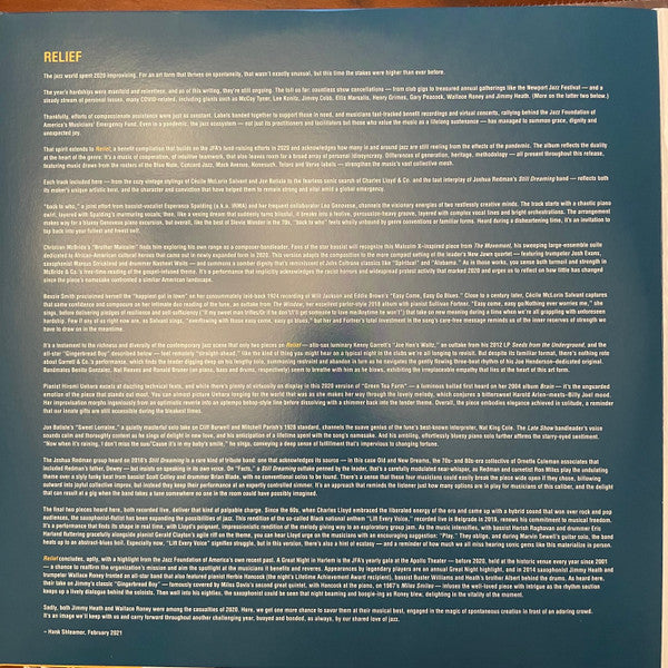 Relief A Benefit For The Jazz Foundation Of America's Musician's Emergency Fund | Mint (M) Mint (M) Get Cheap Vinyl