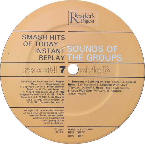 Smash Hits Of Today - Instant Replay | Near Mint (NM) Near Mint (NM) Get Cheap Vinyl