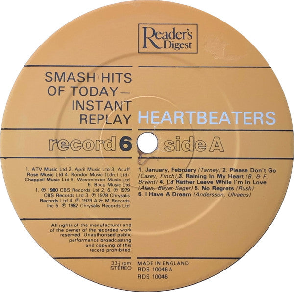 Smash Hits Of Today - Instant Replay | Near Mint (NM) Near Mint (NM) Get Cheap Vinyl