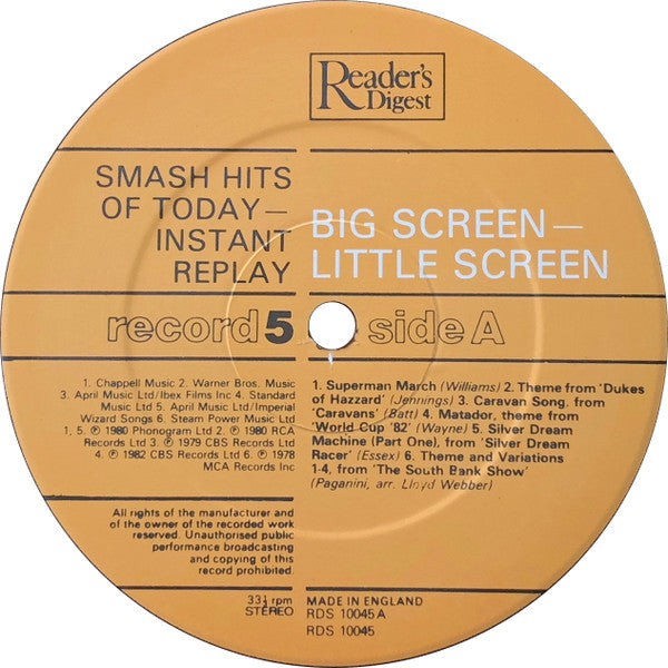 Smash Hits Of Today - Instant Replay | Near Mint (NM) Near Mint (NM) Get Cheap Vinyl