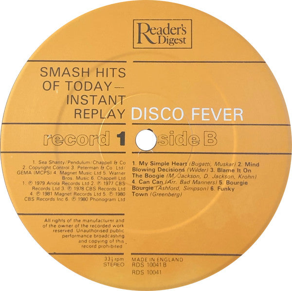 Smash Hits Of Today - Instant Replay | Near Mint (NM) Near Mint (NM) Get Cheap Vinyl