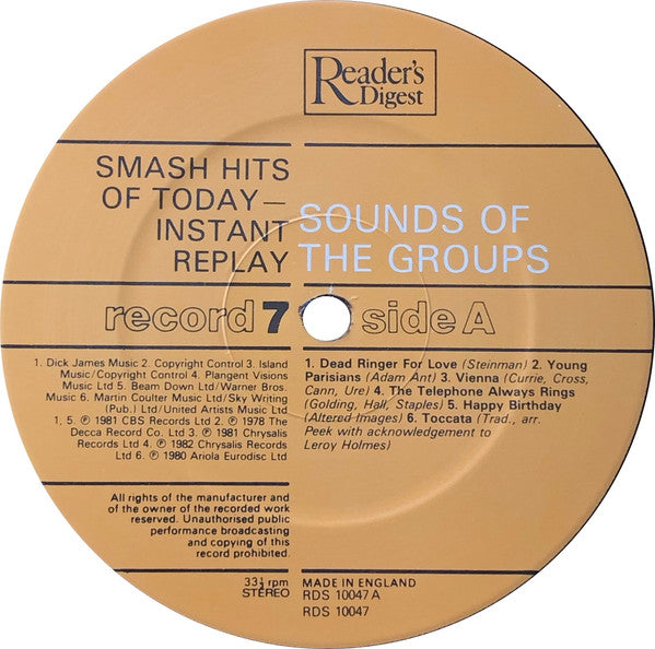 Smash Hits Of Today - Instant Replay | Near Mint (NM) Near Mint (NM) Get Cheap Vinyl