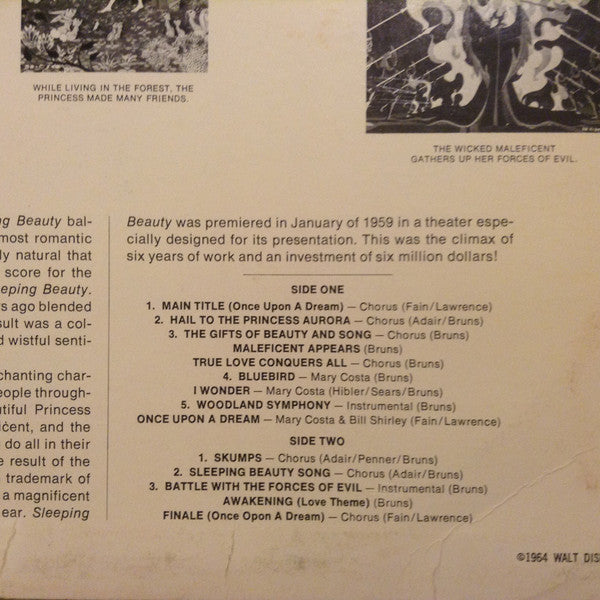 Walt Disney's Sleeping Beauty (Music From The Original Motion Picture Sound Track) | Very Good Plus (VG+) Near Mint (NM) Get Cheap Vinyl