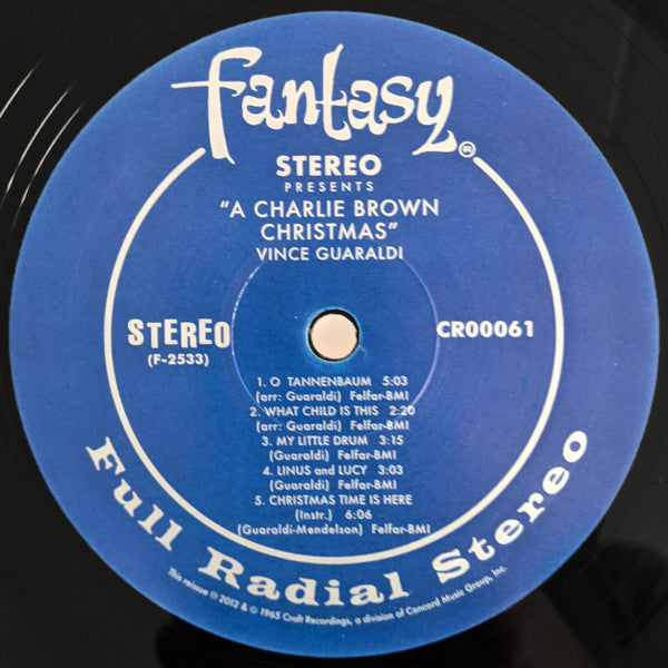 Vince Guaraldi A Charlie Brown Christmas Craft Recordings, Fantasy LP, Album, RE, 180 Mint (M) Mint (M) Get Cheap Vinyl