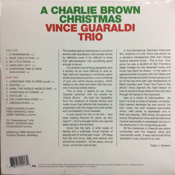 Vince Guaraldi Trio A Charlie Brown Christmas Fantasy, Fantasy, Fantasy LP, Album, Ltd, RE, Sno Mint (M) Mint (M) Get Cheap Vinyl
